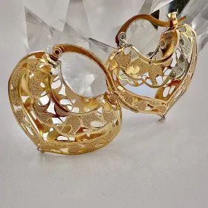 effortlessly chic lace hoops