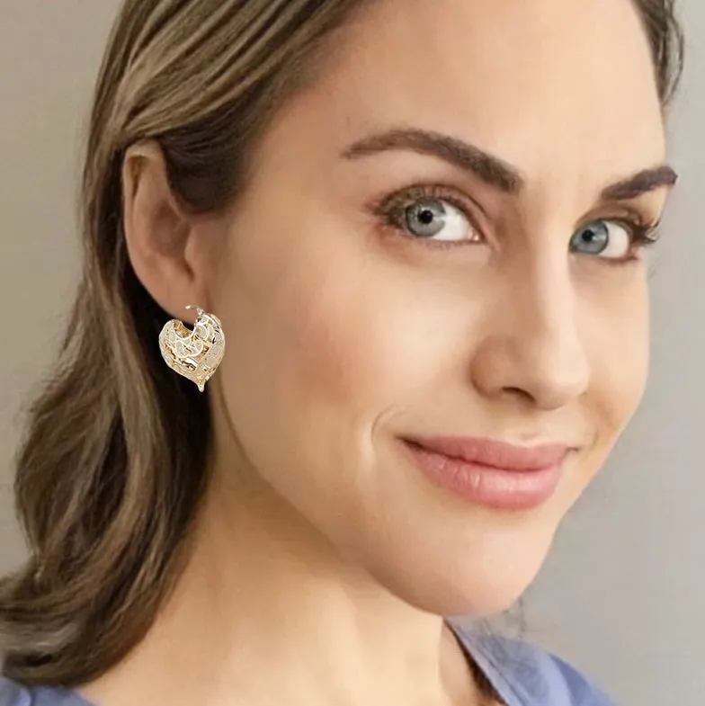 effortlessly chic lace hoops