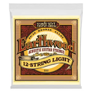 Ernie Ball Earthwood Light 12-String 80/20 Bronze Acoustic Guitar Strings, 9-46 Gauge