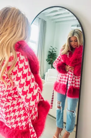 Exceptionally Chic Wool Coat - Pink