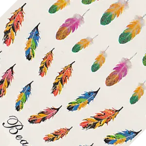 Feathers Large Sheet Water Decal