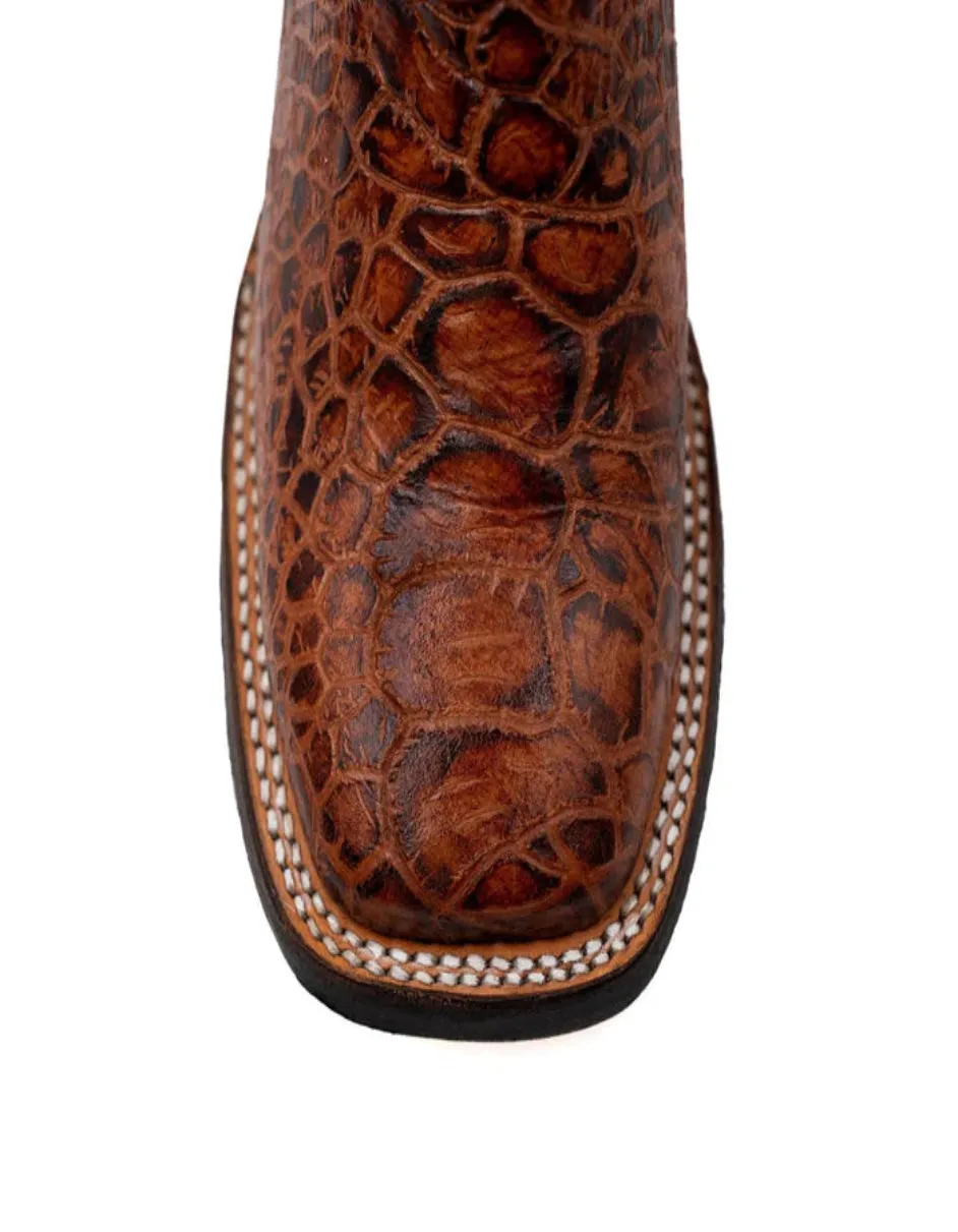 Ferrini Women's Kai Square Toe Boots Turtle Print - Light Brown