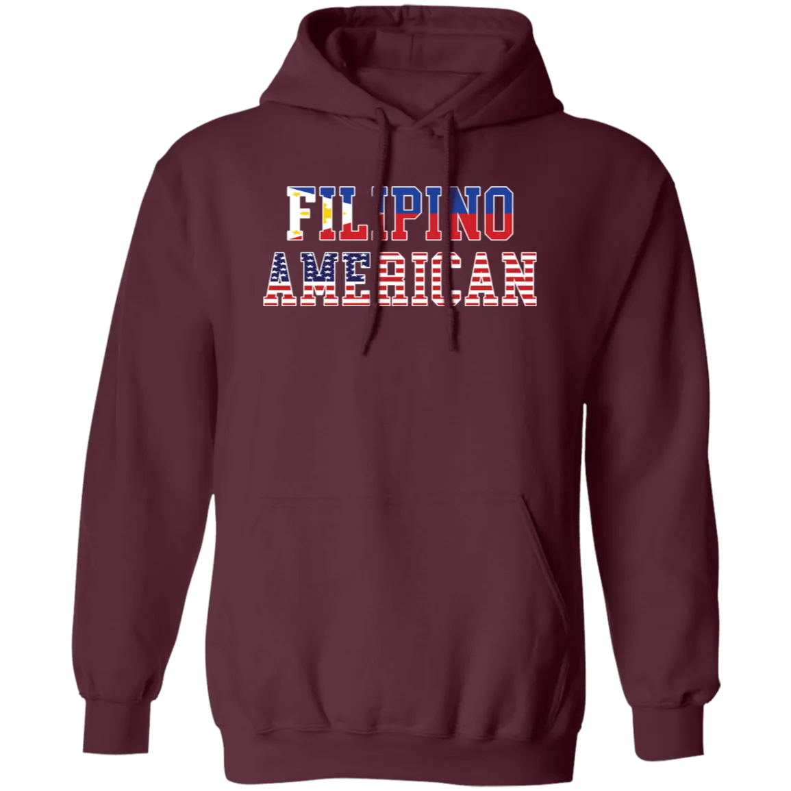Filipino American Flags Unisex Pullover Hoodie