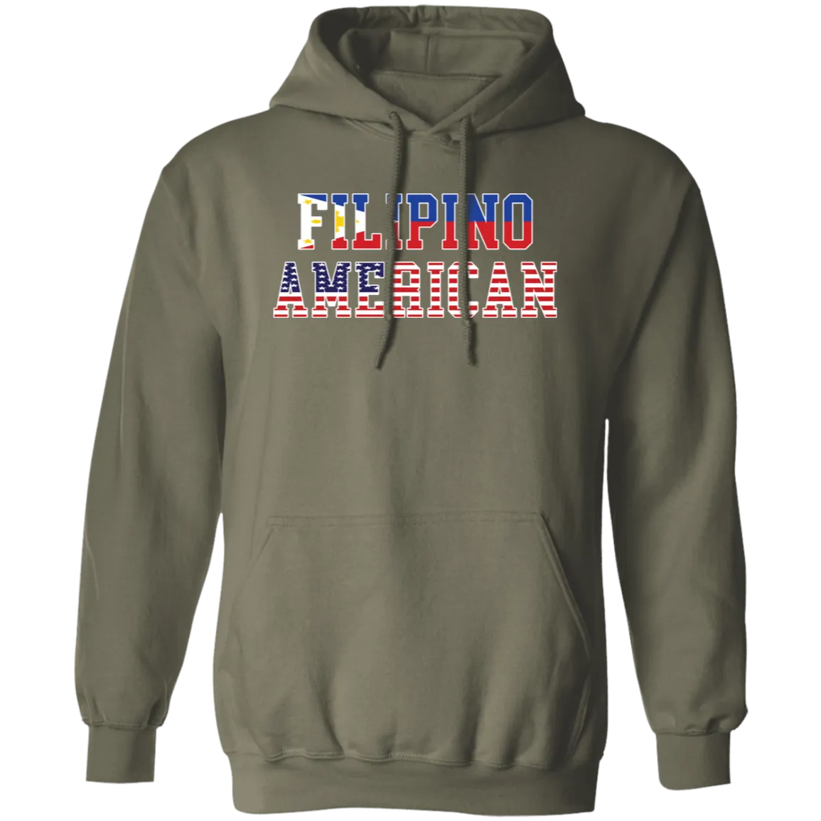 Filipino American Flags Unisex Pullover Hoodie