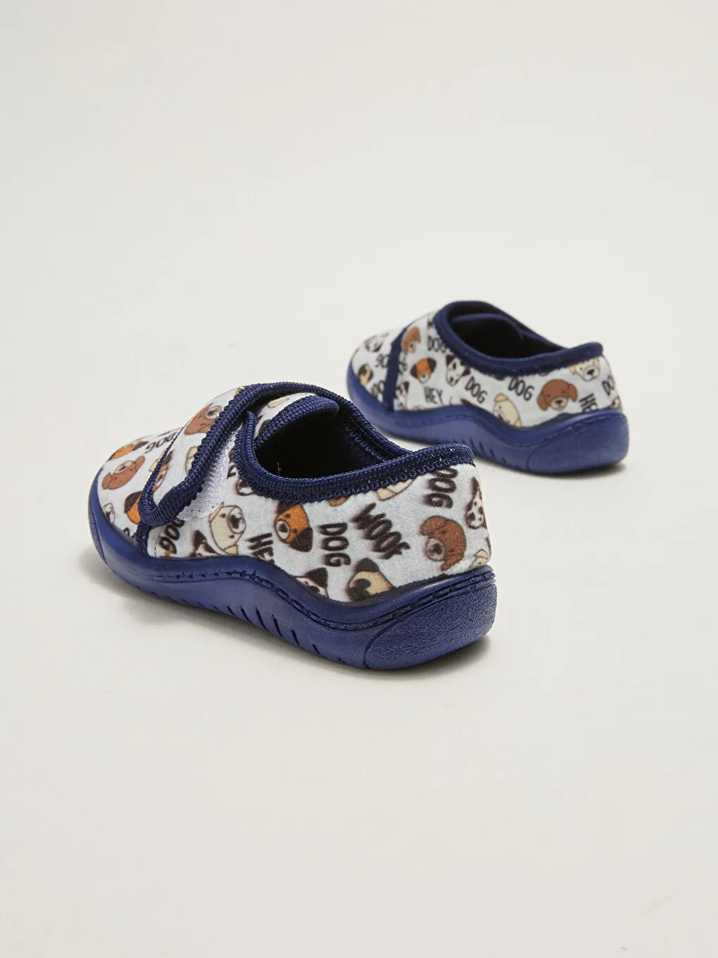 Flexible and Soft Based Printed Velcro Baby Boy Slippers