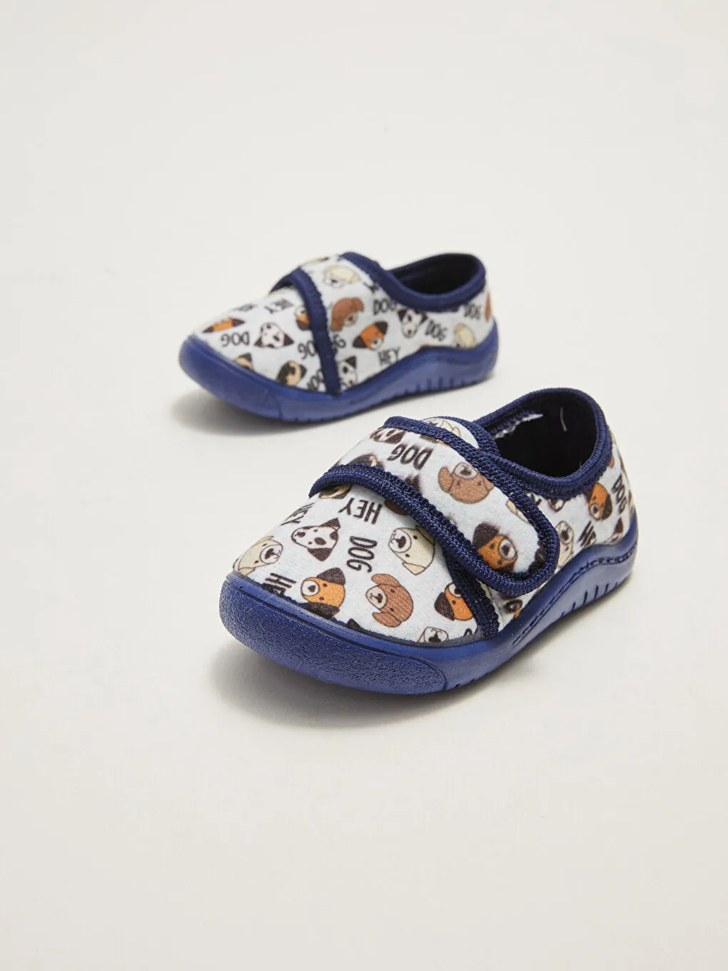 Flexible and Soft Based Printed Velcro Baby Boy Slippers