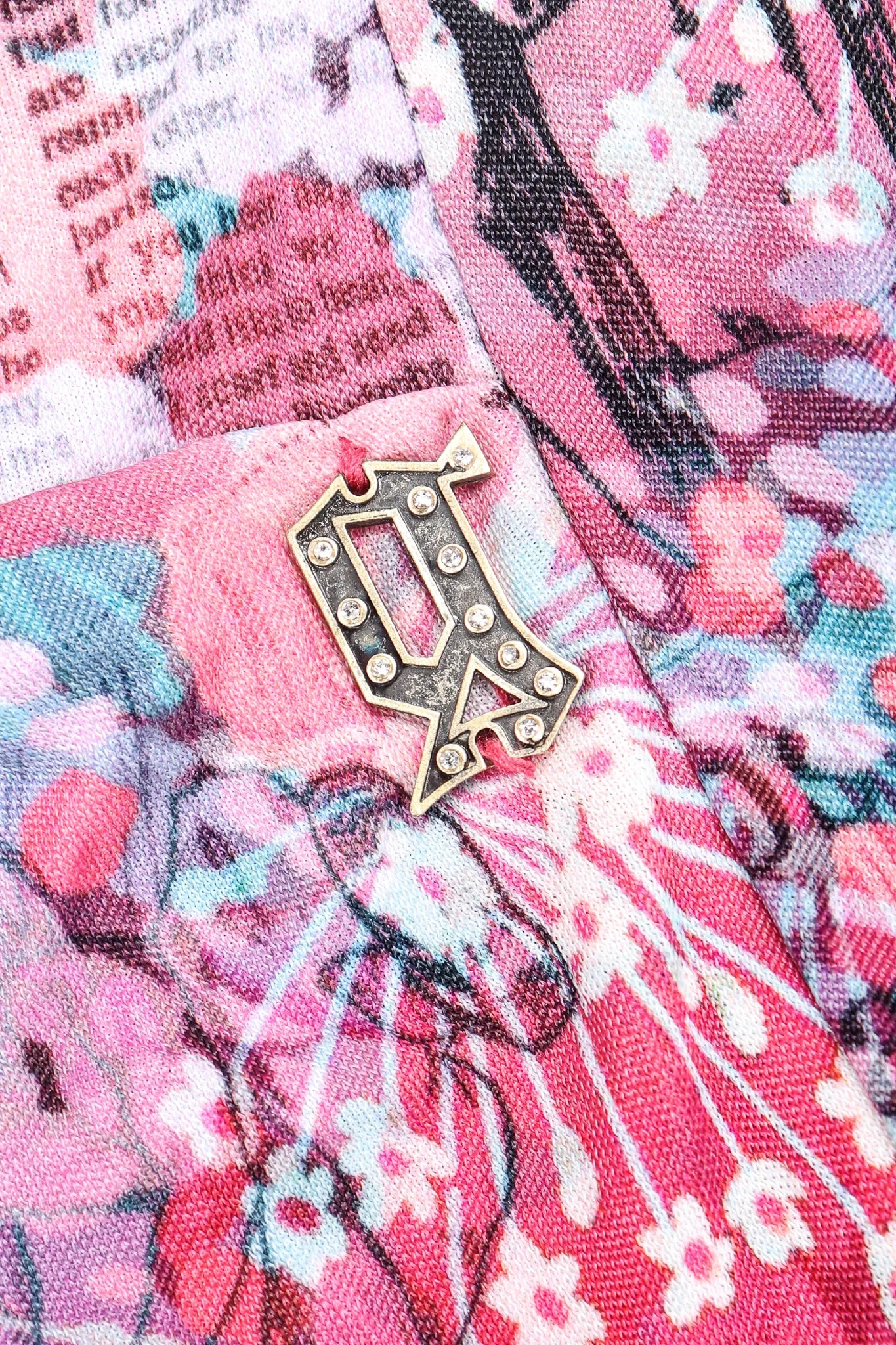 Floral Newspaper Print Dress