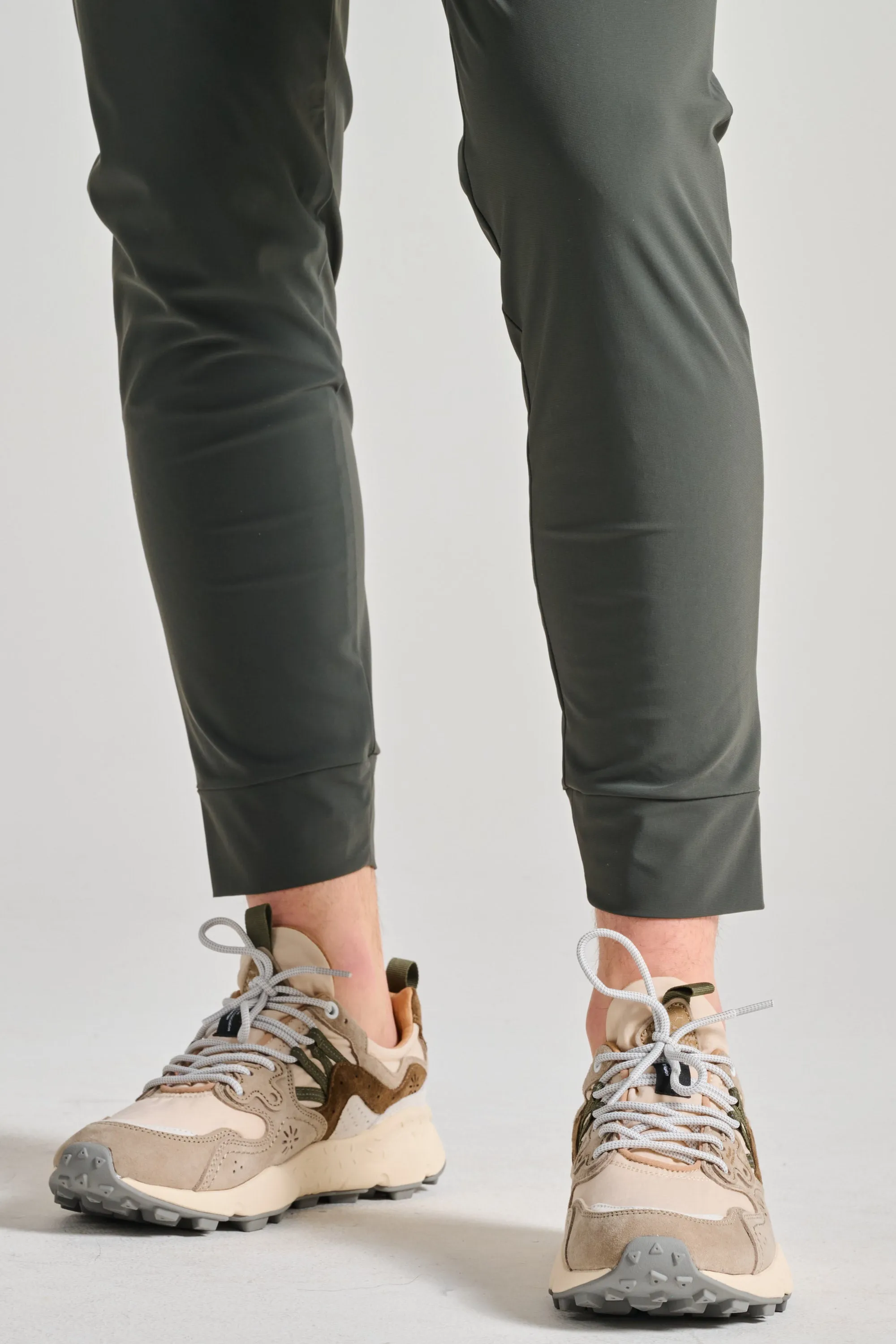 Flower Mountain Sneakers Suede Nylon Beige Uomo