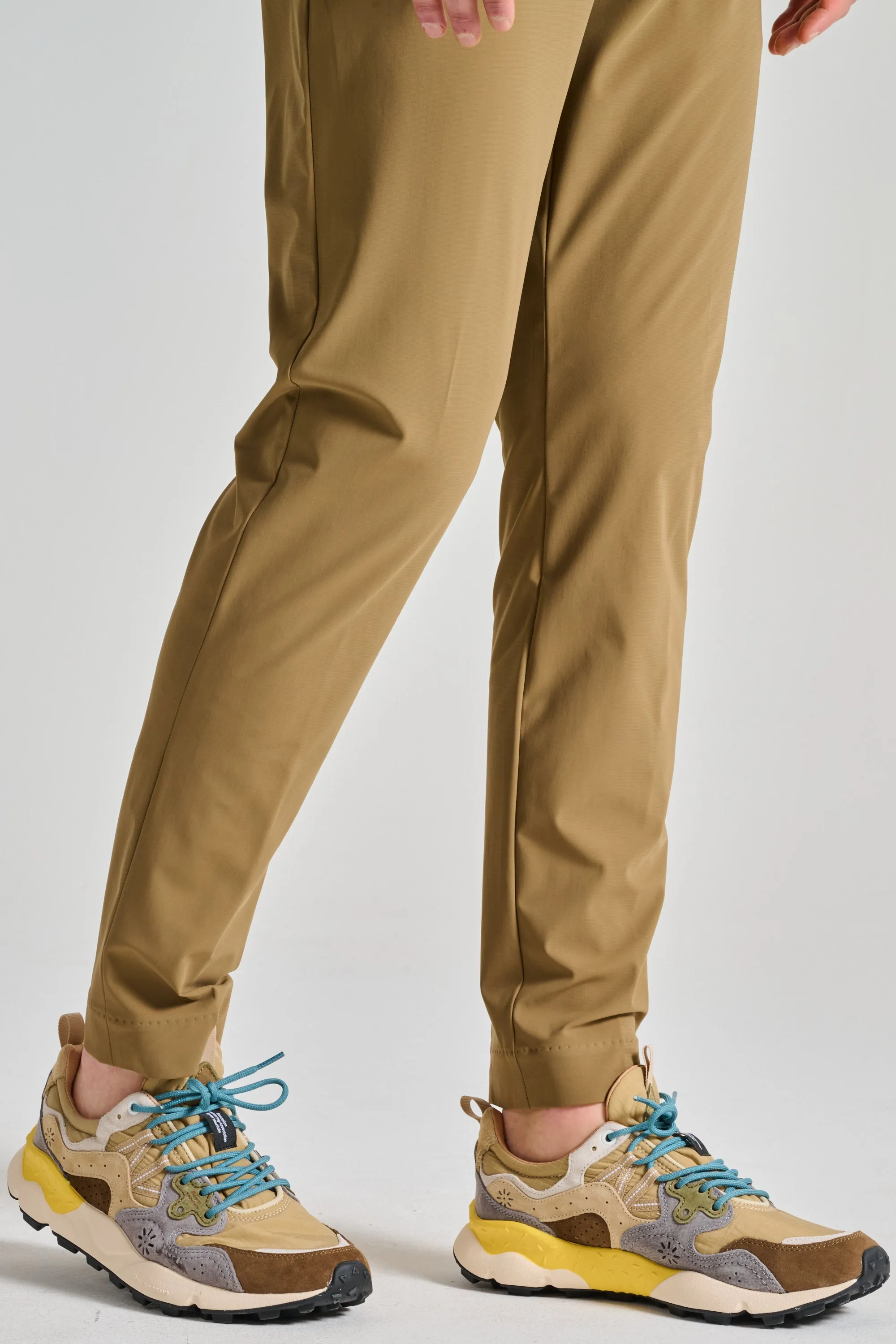 Flower Mountain Sneakers Suede Nylon Ripstop Marrone Uomo