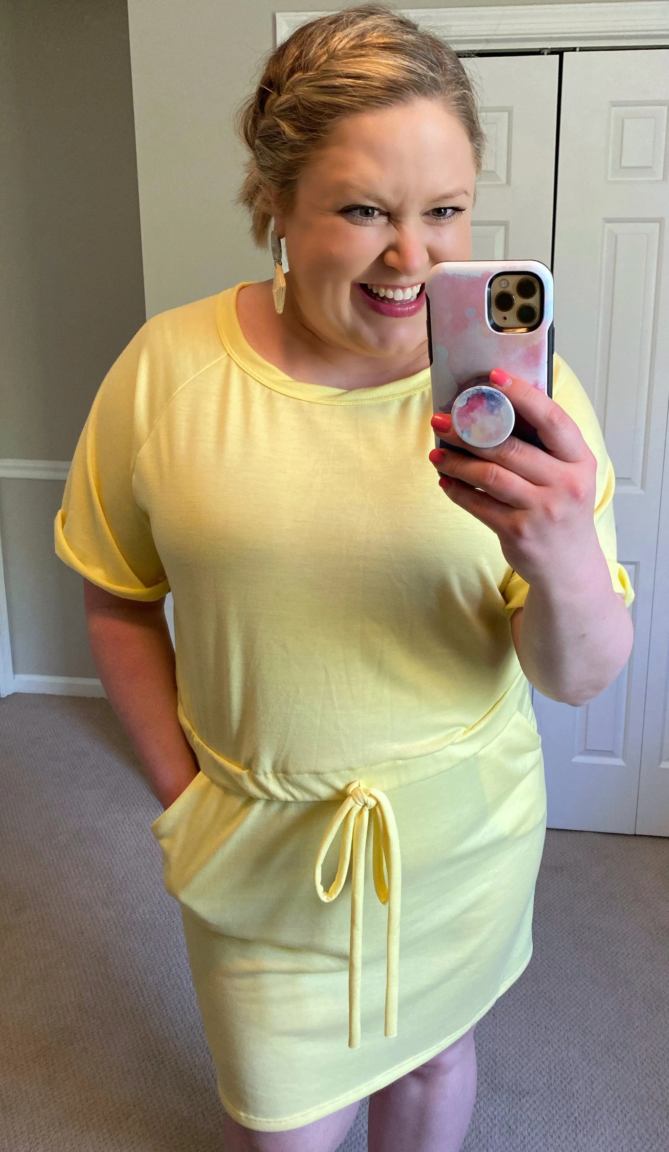 French Terry Everyday Dress with Pockets -- 3 Colors!