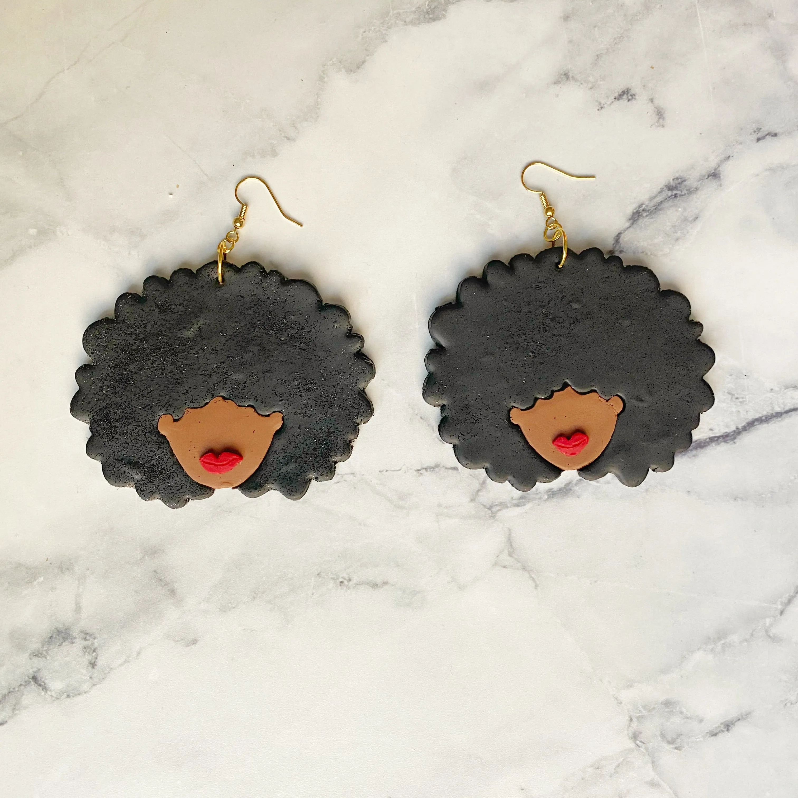 Fro Fro Chic polymer clay earrings