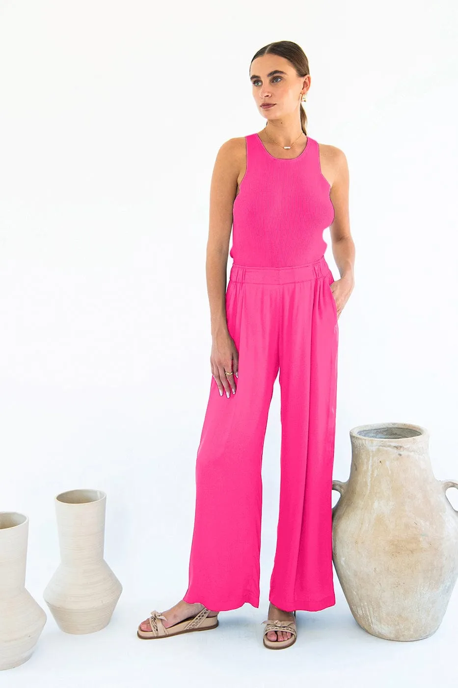 Garbo Satin TENCEL™ Trousers | Multiple Colours