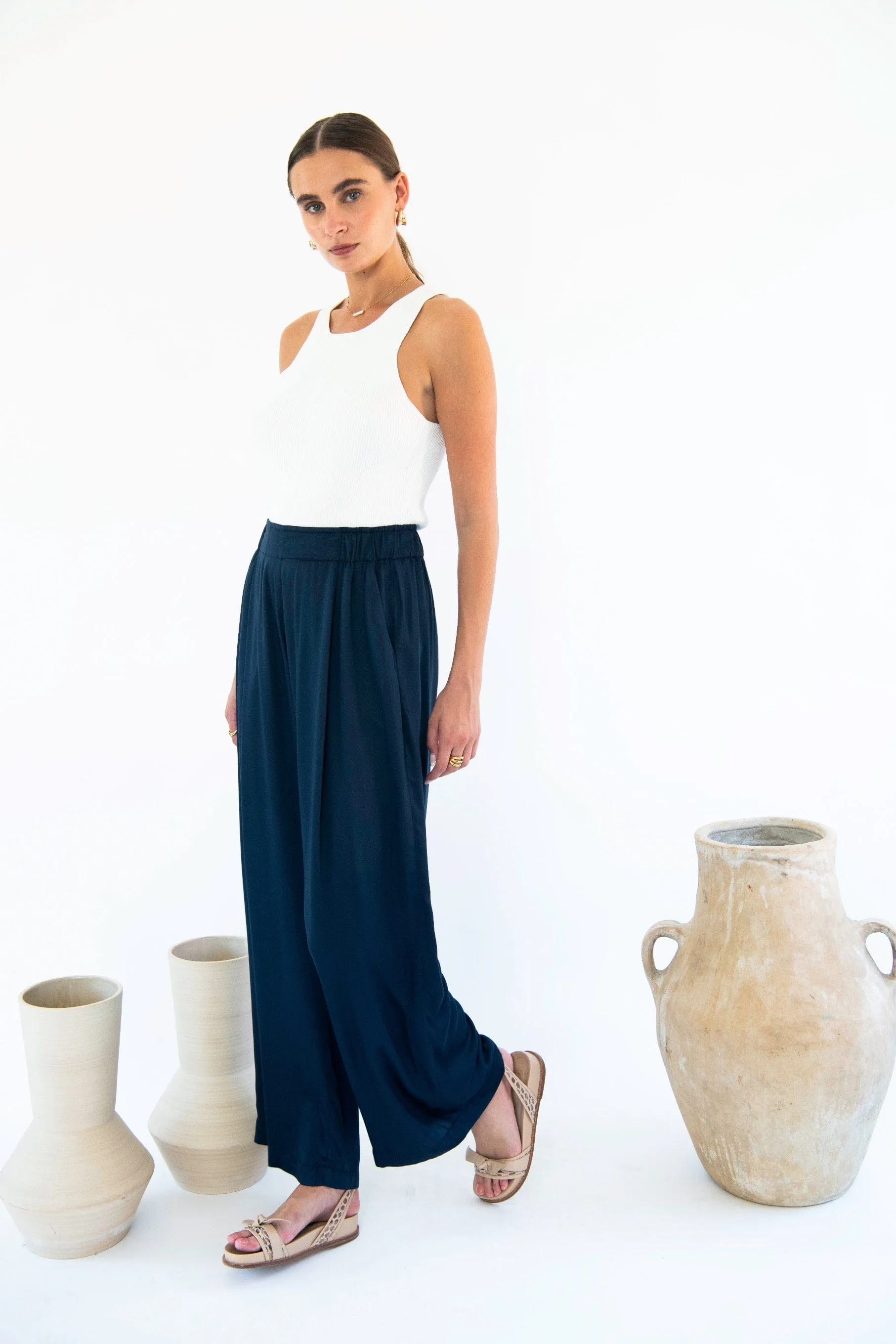 Garbo Satin TENCEL™ Trousers | Multiple Colours