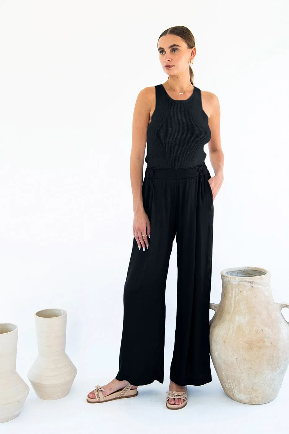 Garbo Satin TENCEL™ Trousers | Multiple Colours