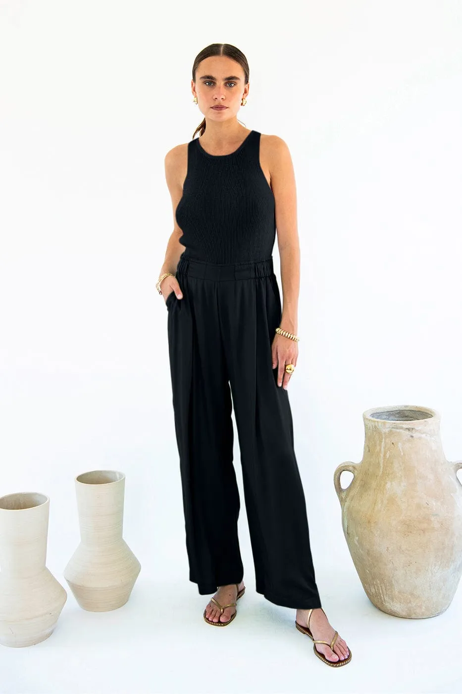 Garbo Satin TENCEL™ Trousers | Multiple Colours