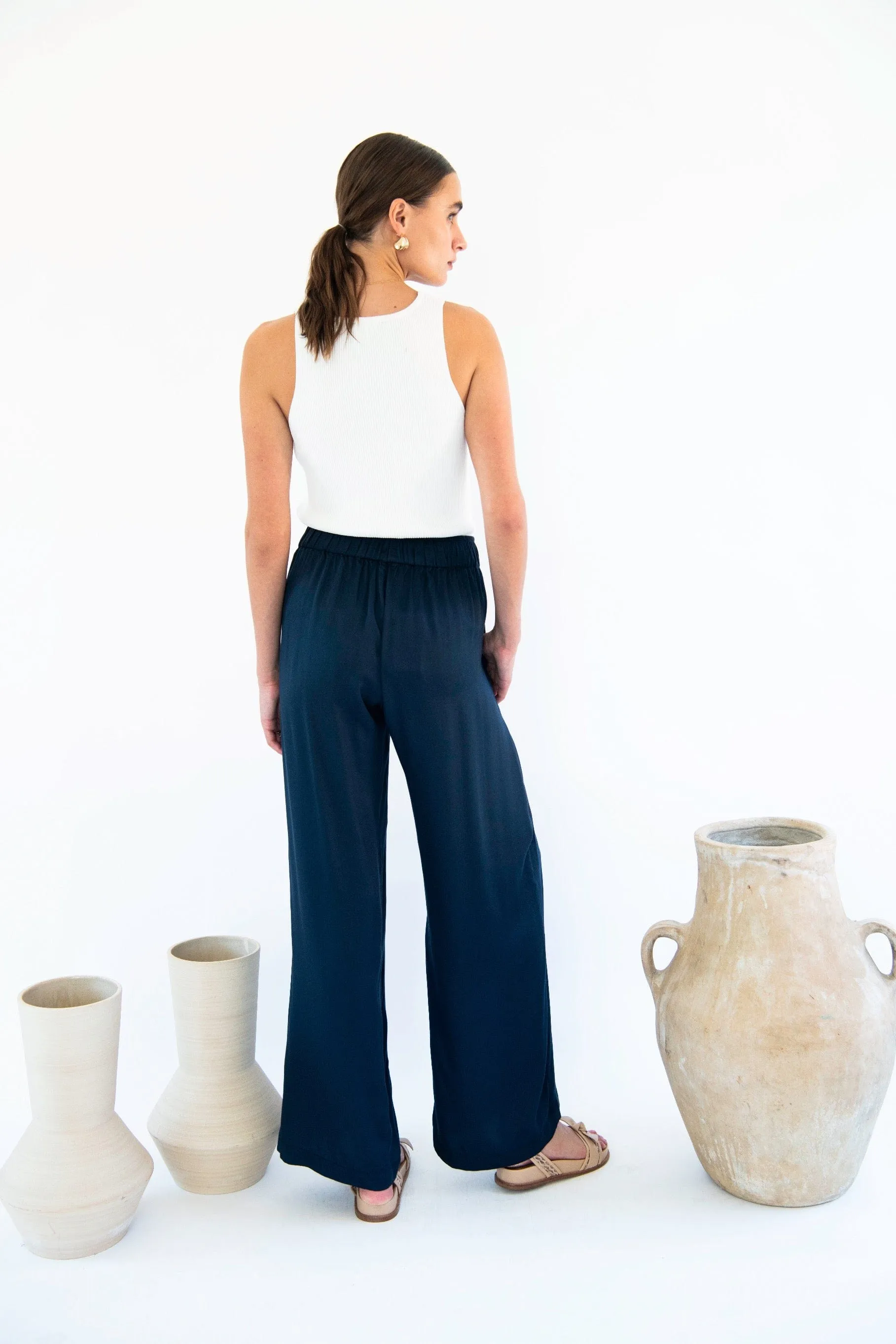 Garbo Satin TENCEL™ Trousers | Multiple Colours