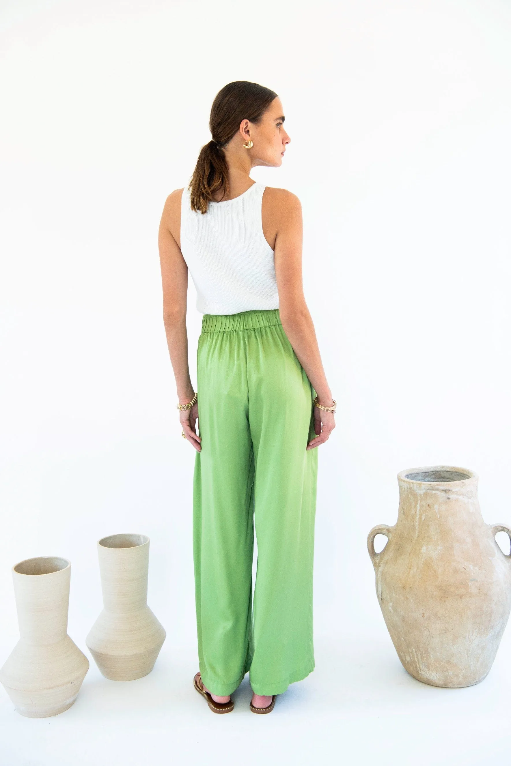 Garbo Satin TENCEL™ Trousers | Multiple Colours
