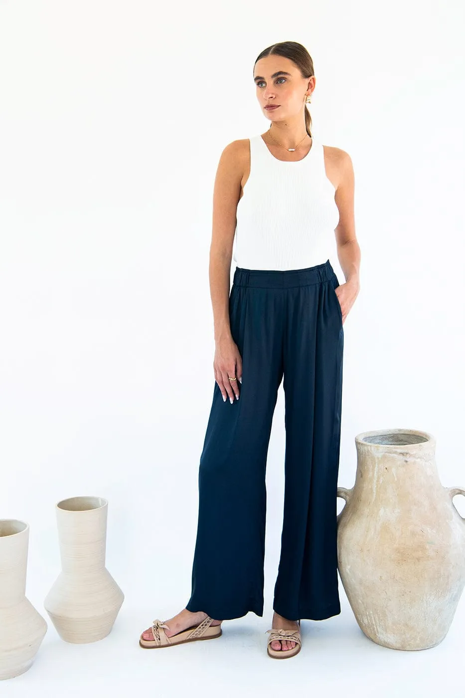 Garbo Satin TENCEL™ Trousers | Multiple Colours