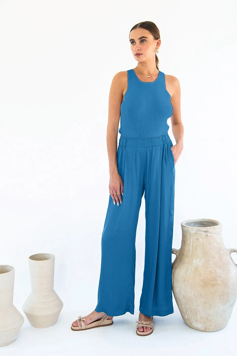 Garbo Satin TENCEL™ Trousers | Multiple Colours
