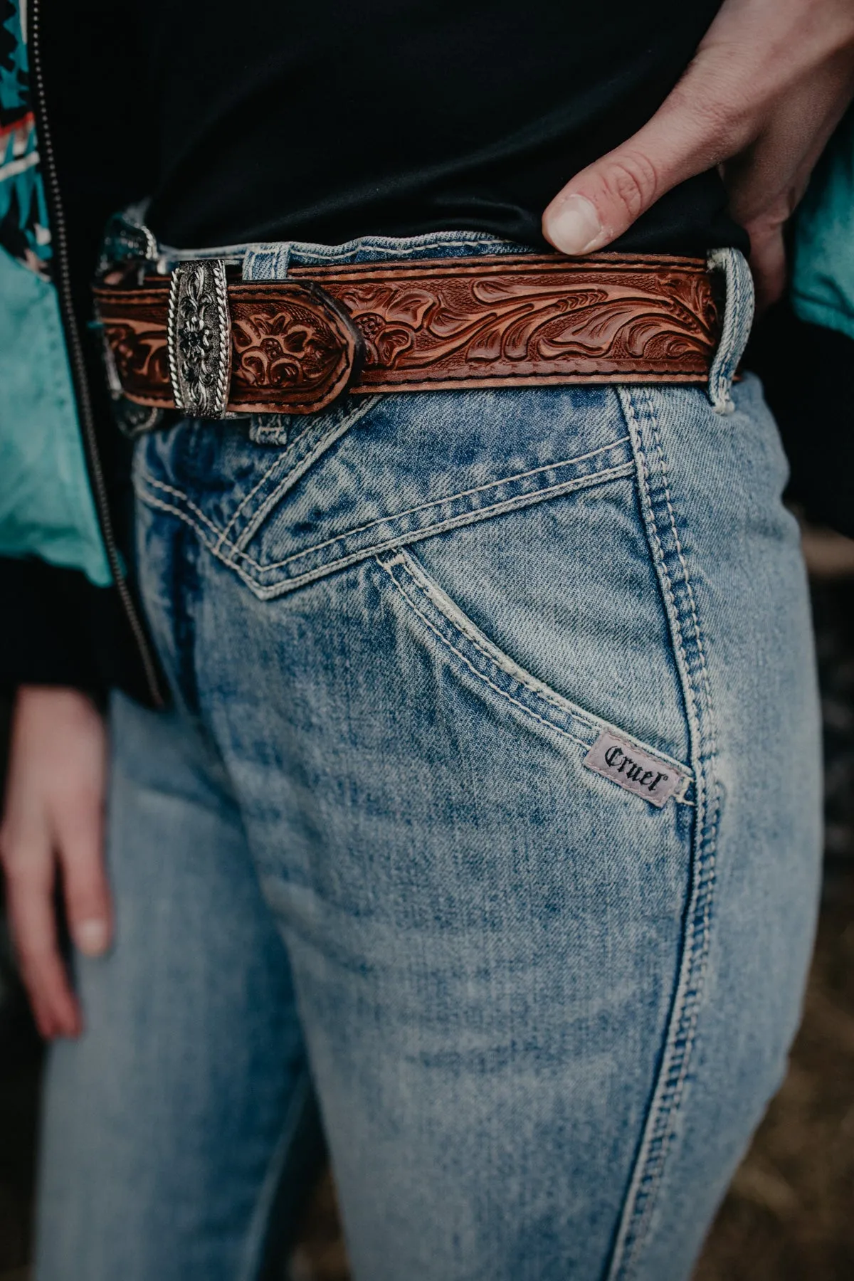 'Ginny' Acid Wash Bareback High Rise by Cruel Denim (25-33)