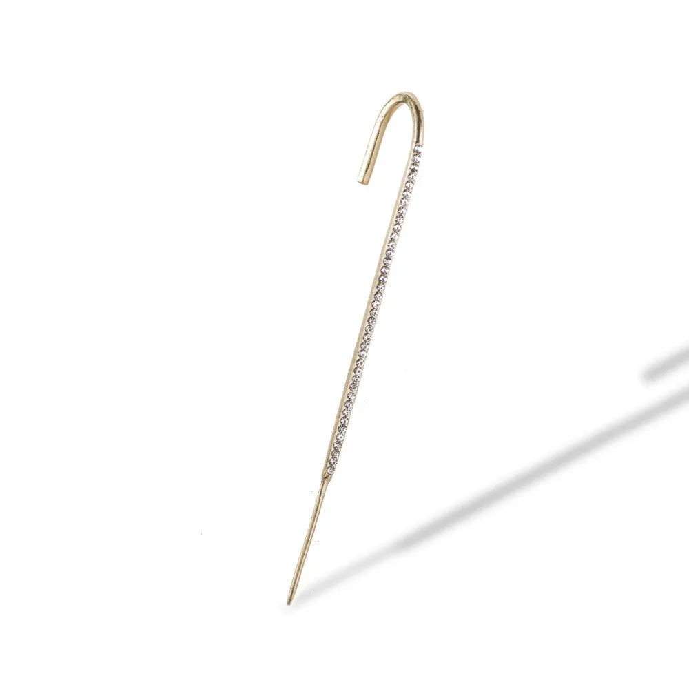 Gold Plated Zircon line Korean Earcuff
