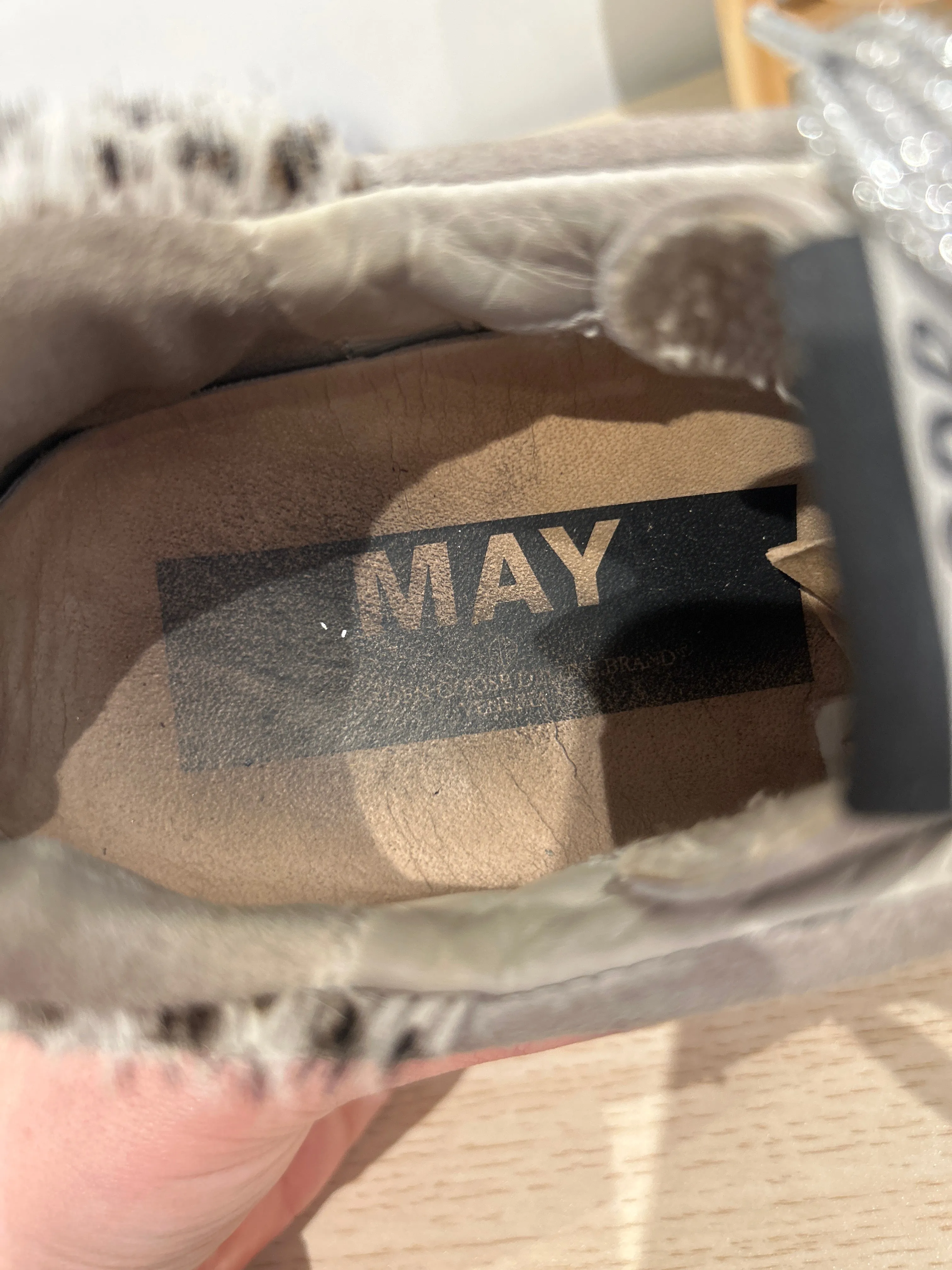 Golden Goose Shoes, May Sneakers with Suede & Ponyhair (size 40)