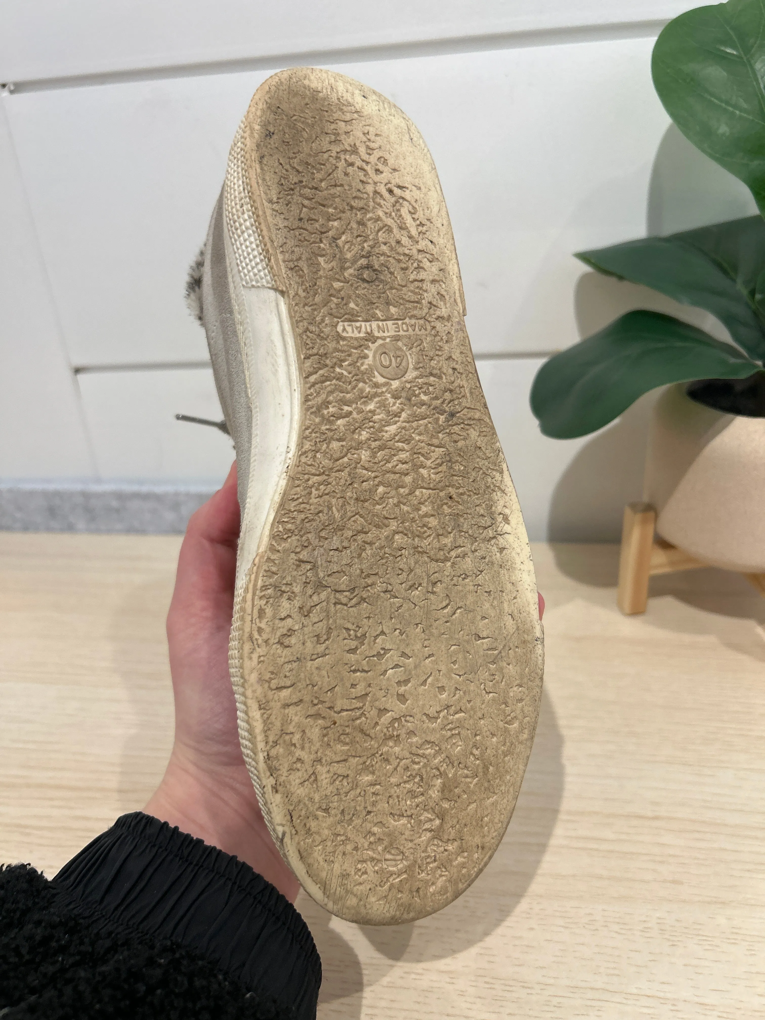 Golden Goose Shoes, May Sneakers with Suede & Ponyhair (size 40)