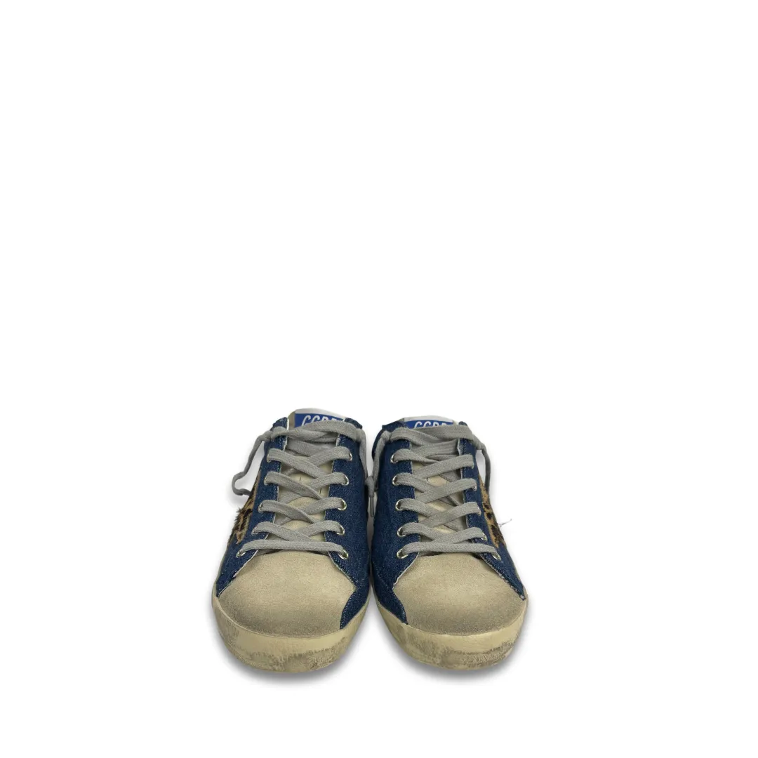 Golden Goose Superstar Denim Slide Sneakers - Size 39