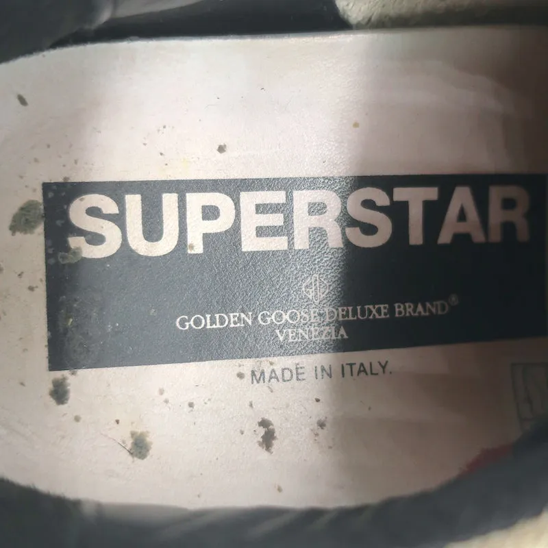 Golden Goose Superstar Sneakers Pink Zebra Print Pony Hair & Taupe Suede Size 38