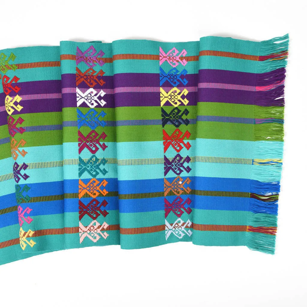 Guatemala Hand Woven Celebration Table Runner | Ocean & Lake