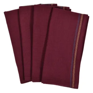 Hand Woven Celebration Napkins | Eggplant