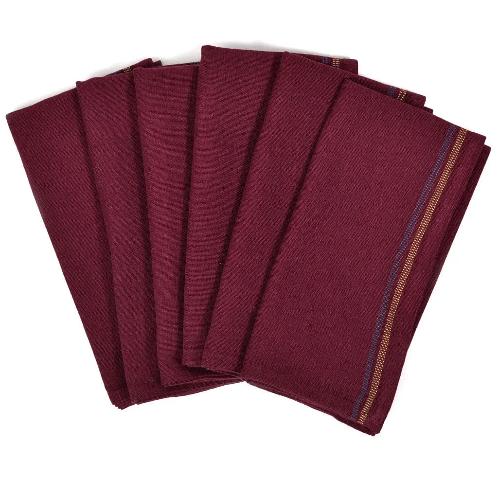 Hand Woven Celebration Napkins | Eggplant