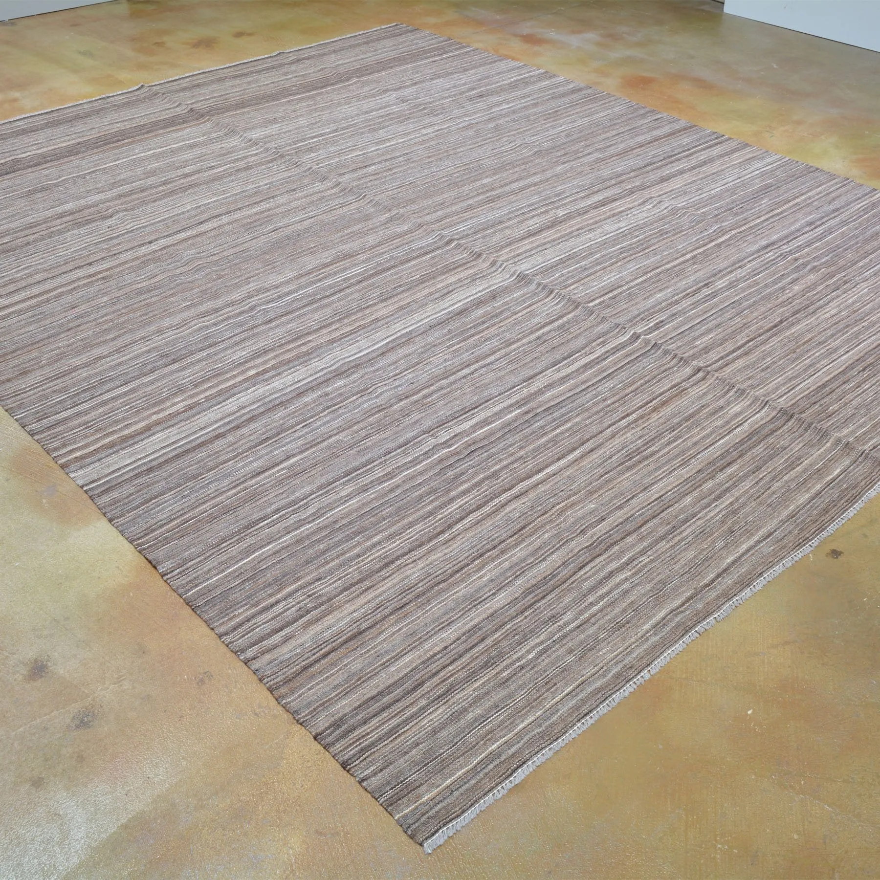 Hand-Woven Stunning Reversible Kilim Contemporary Design Flatweave Rug (Size 8.2 X 9.11) Brral-3447