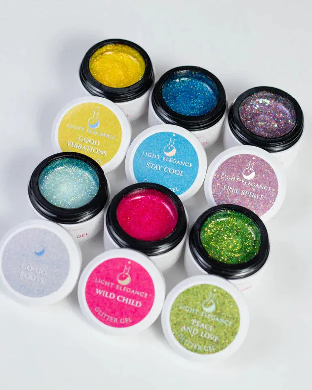 Happy Vibes Spring 2024 Glitter Gel Pack