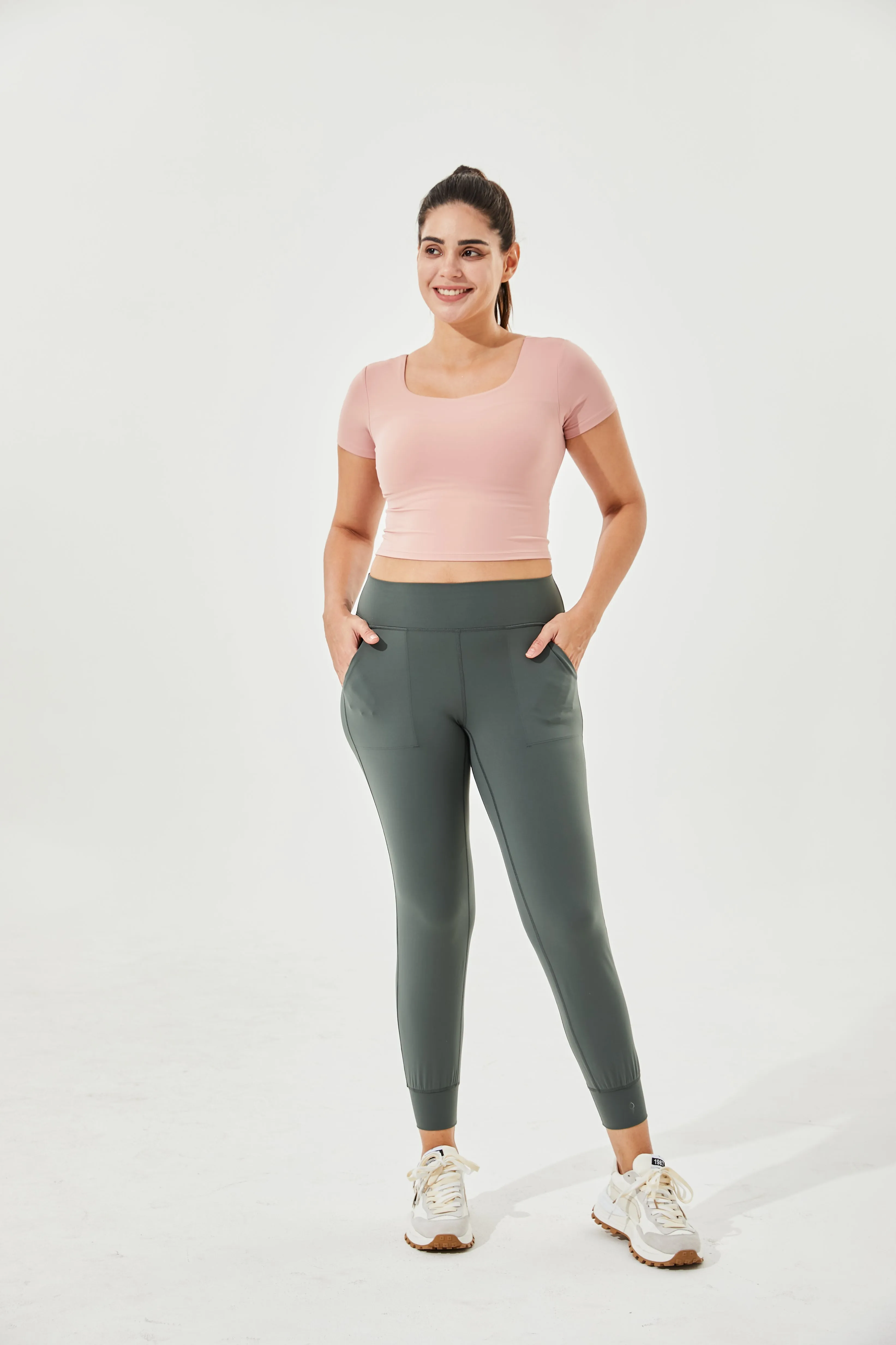 High Waist Buttery Soft Wanderlust Joggers With Cuffs