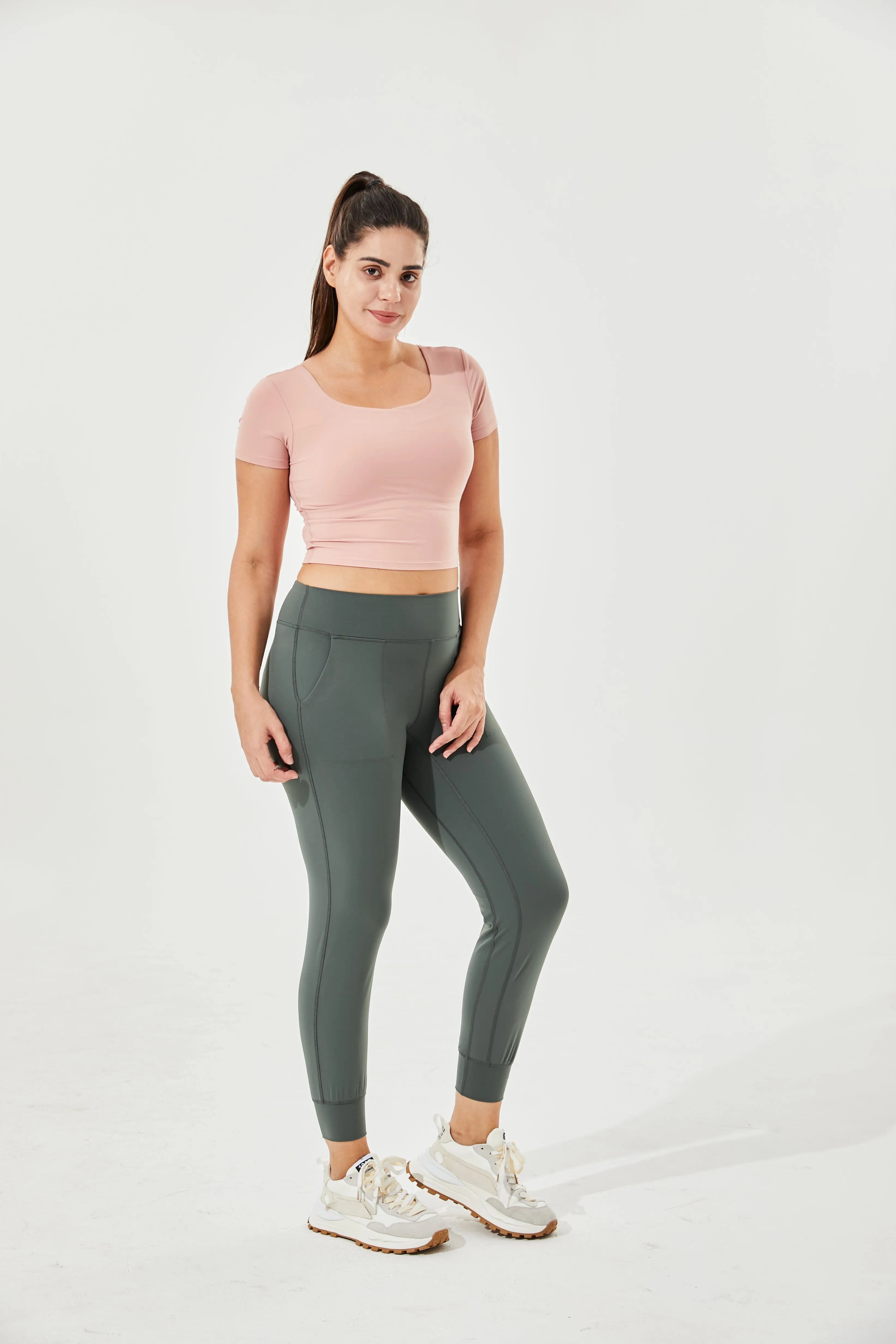 High Waist Buttery Soft Wanderlust Joggers With Cuffs