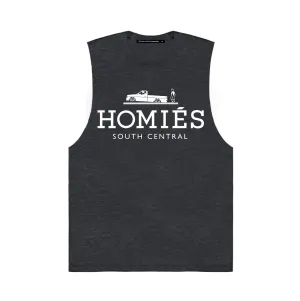 HOMIÉS CHARCOAL GREY MUSCLE TEE