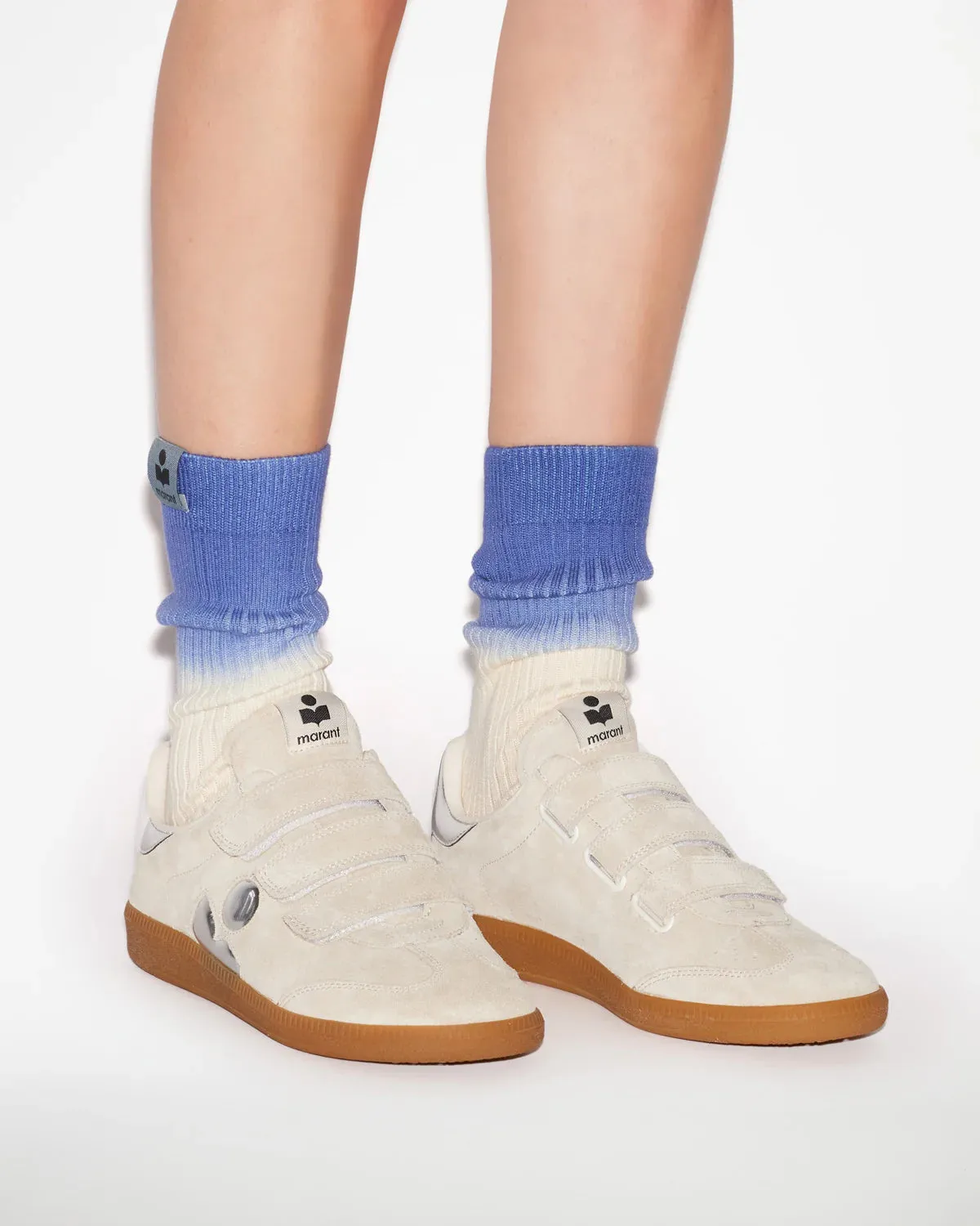 [I.MARANT] BETH SNEAKERS - CHALK/SILVER
