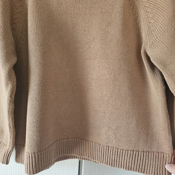 J. CREW Cotton Relaxed-sleeve Boatneck Oversized Beach Sweater Sz Sx