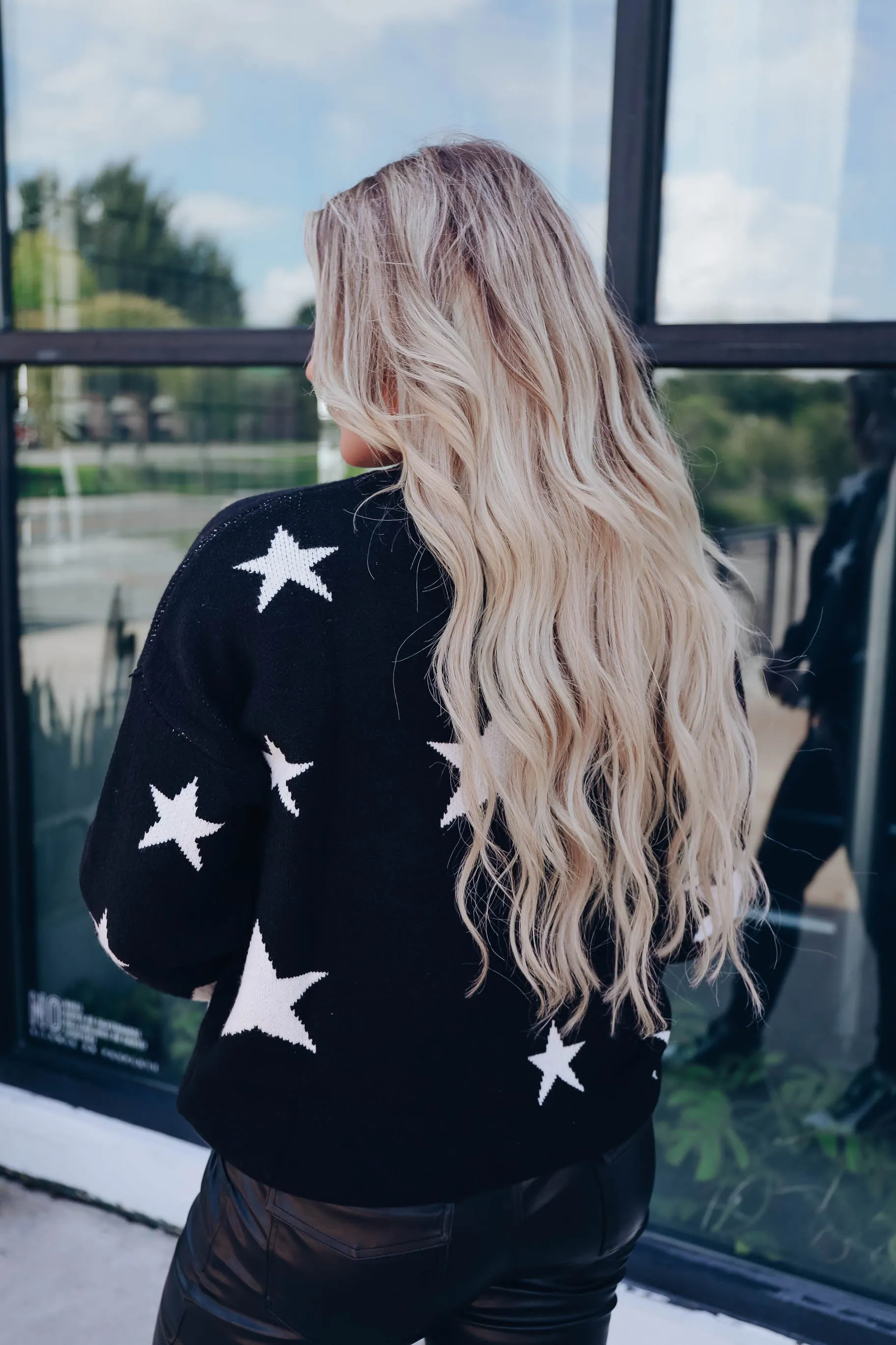 Katrina Star Sweater - Black