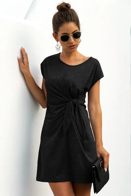 Knottingly Chic T-Shirt Dress