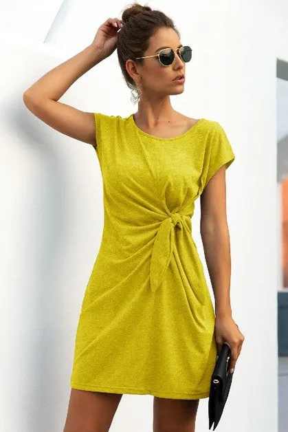 Knottingly Chic T-Shirt Dress