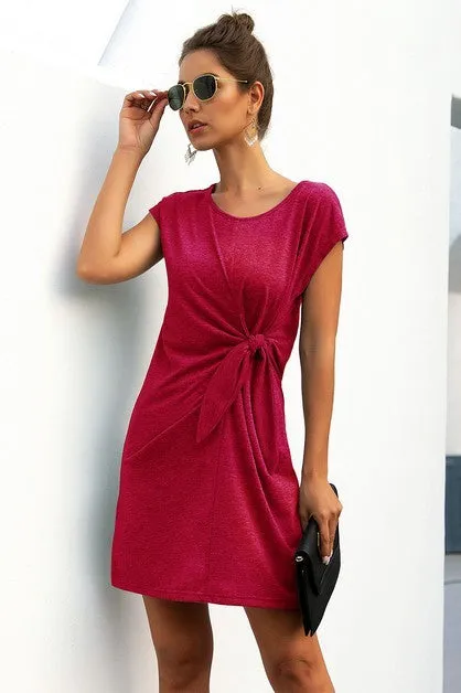 Knottingly Chic T-Shirt Dress