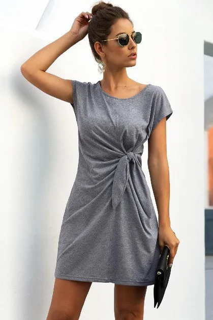 Knottingly Chic T-Shirt Dress