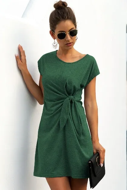 Knottingly Chic T-Shirt Dress