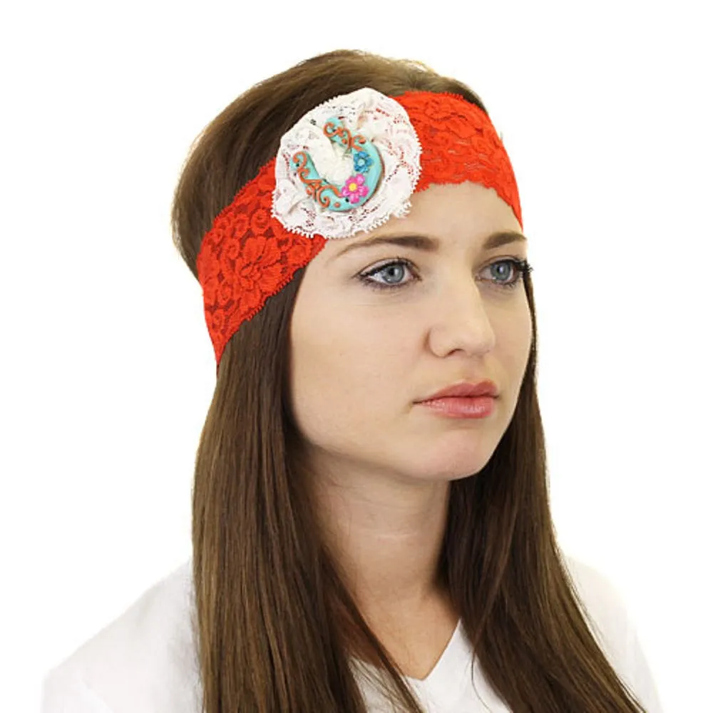 Lace Horseshoe Headband
