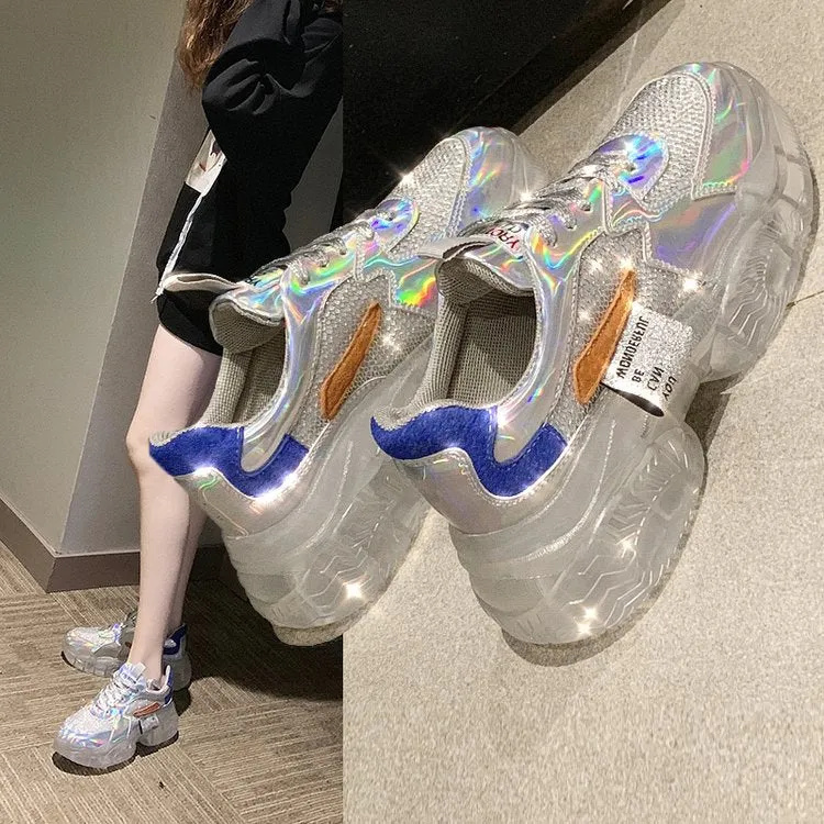 Laser crystal shoes yc22776