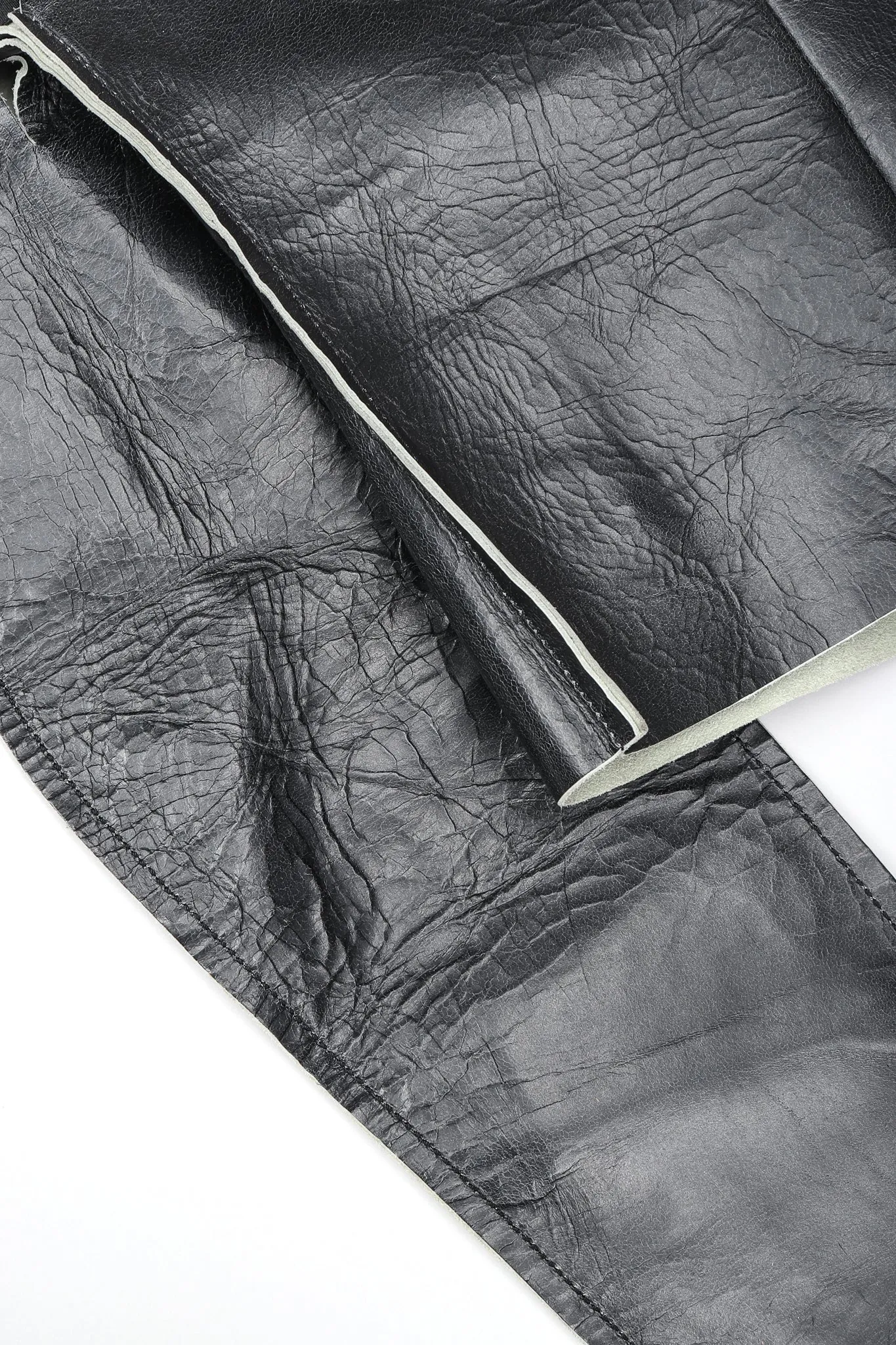 Leather Flat Pattern Jacket
