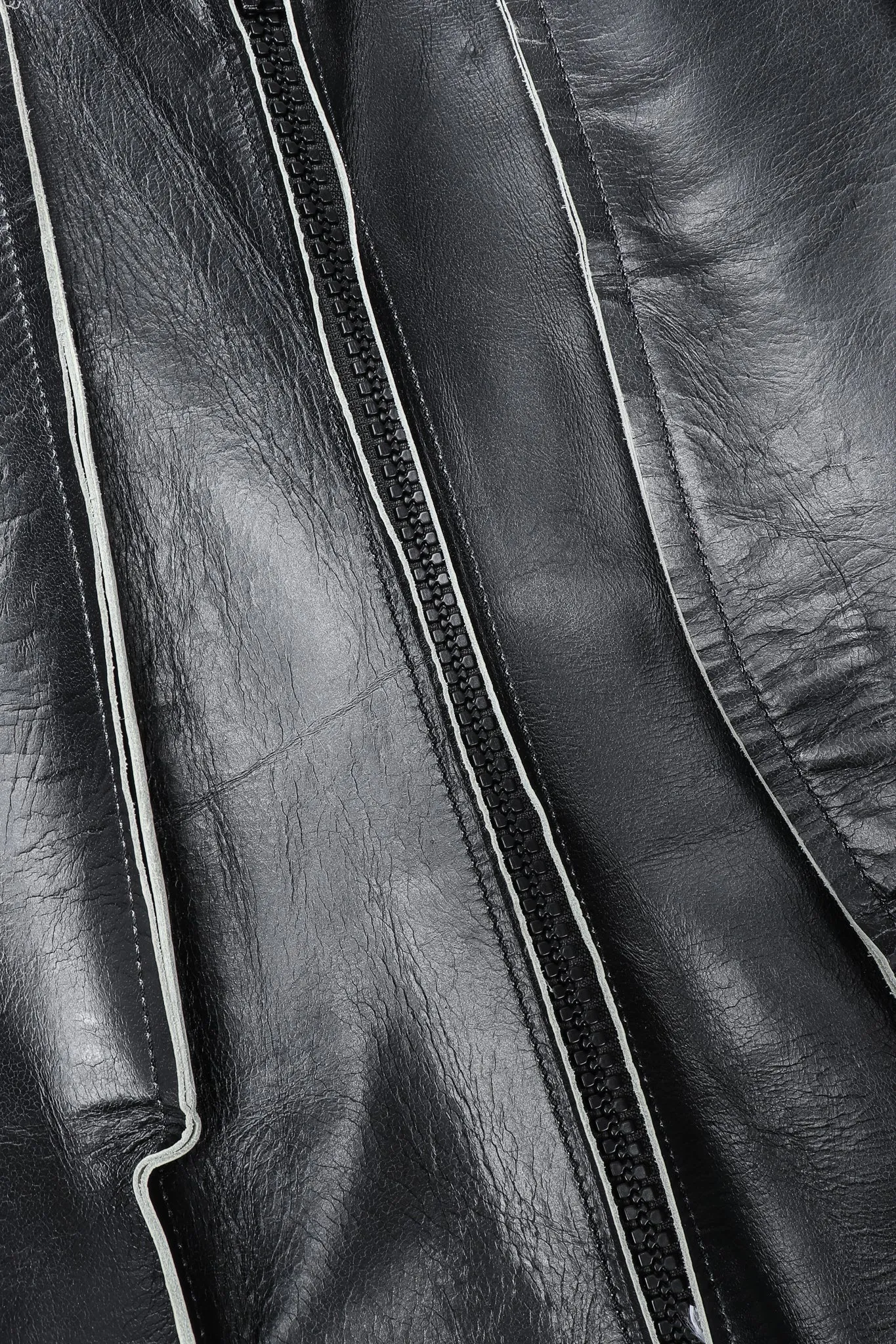 Leather Flat Pattern Jacket