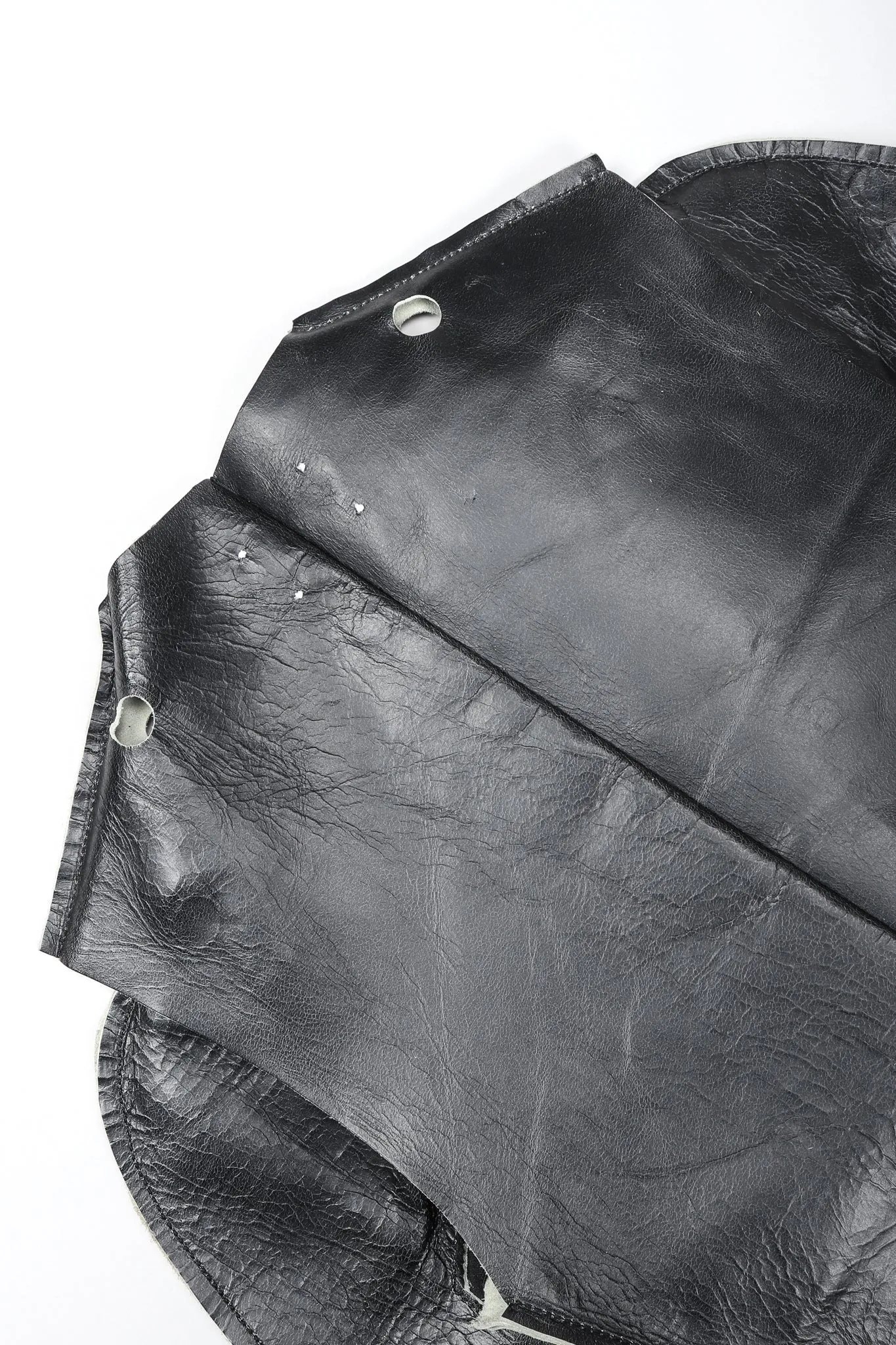 Leather Flat Pattern Jacket